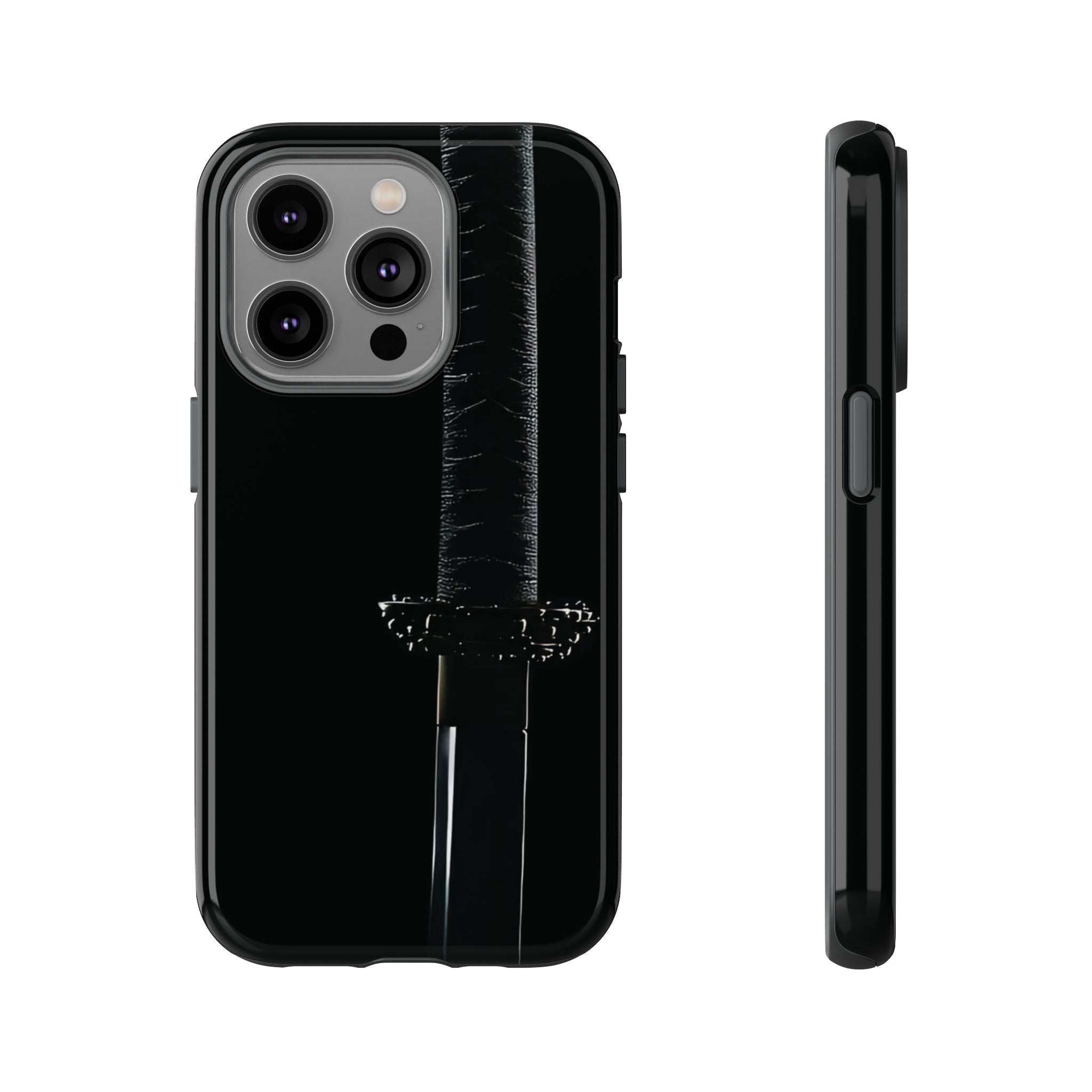 Katana Sword Phone Case — Black Samurai Armor Tough Case