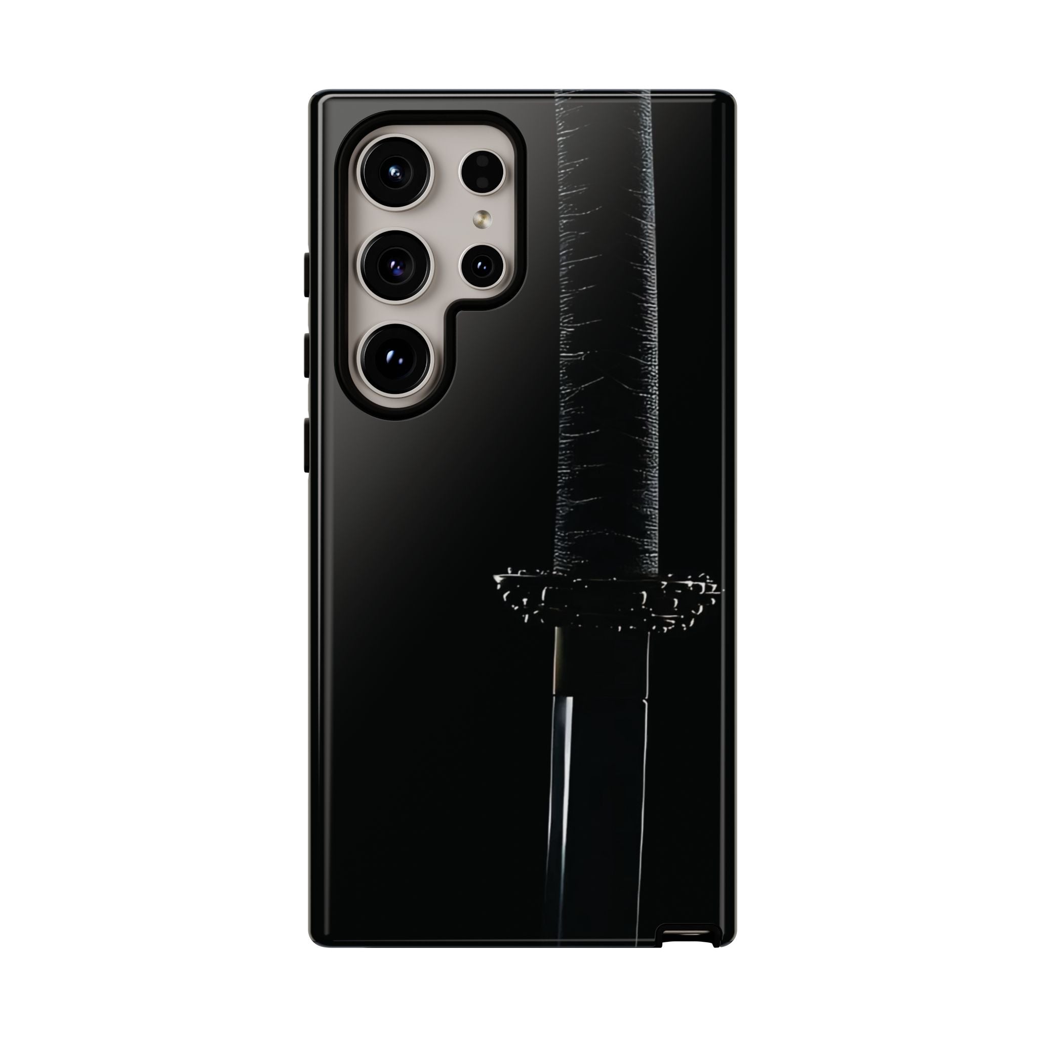Katana Sword Phone Case — Black Samurai Armor Tough Case