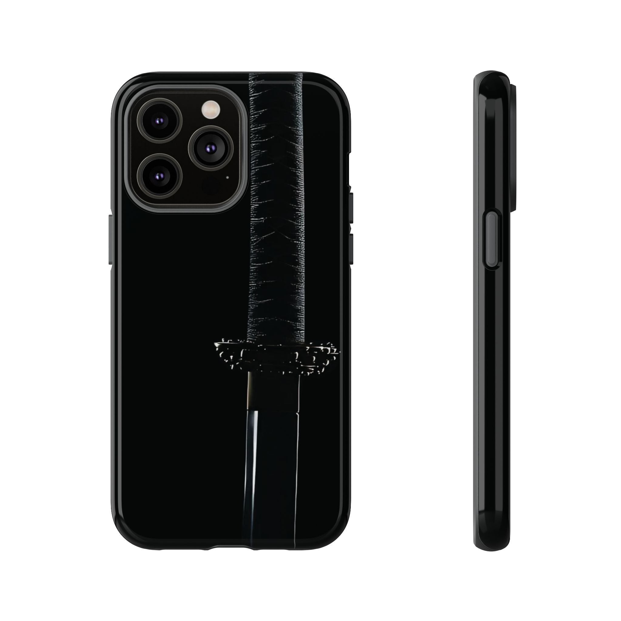Katana Sword Phone Case — Black Samurai Armor Tough Case